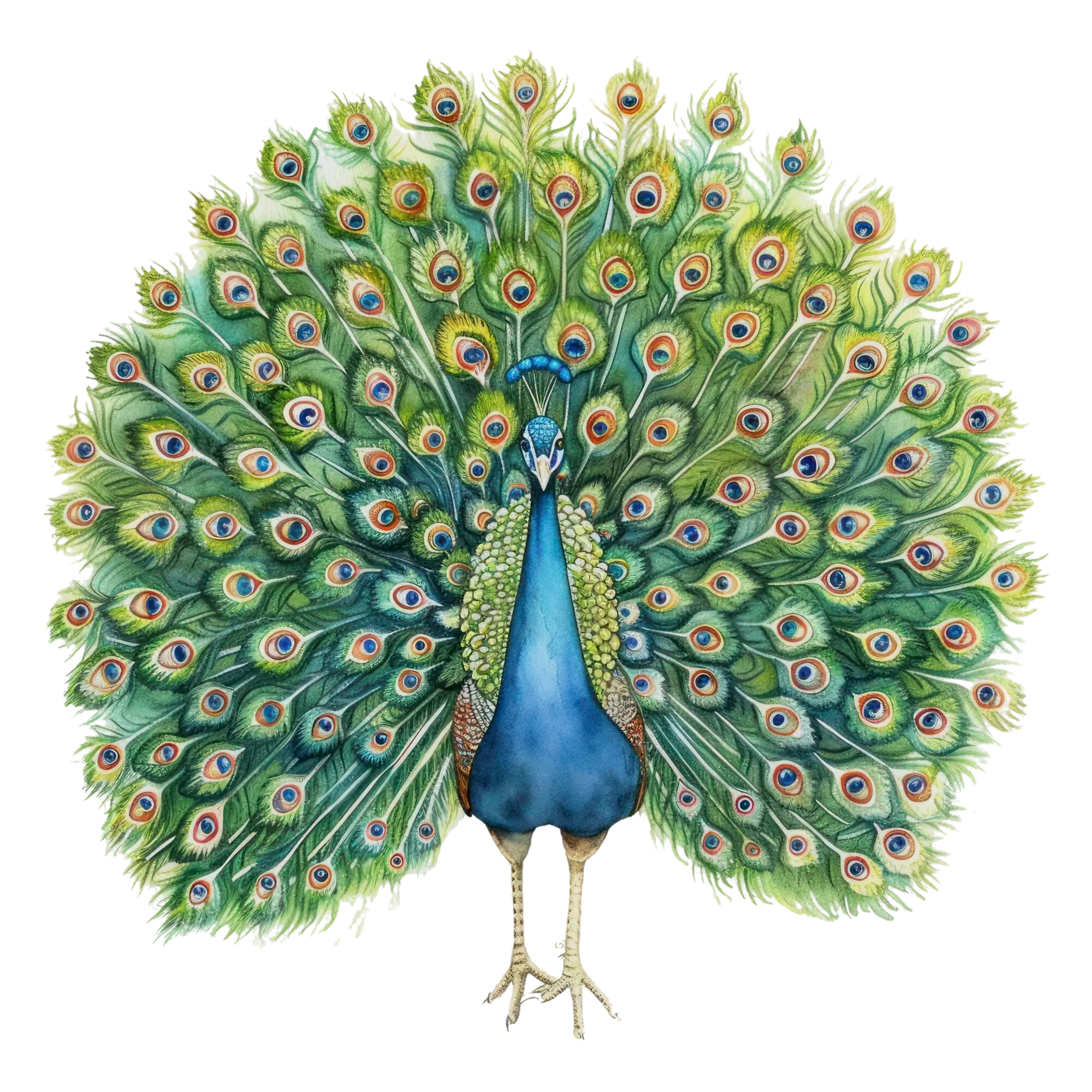 Peacock feathers inspiration